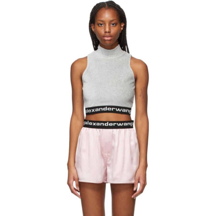 人気商品 タンクトップ ワン アレキサンダー Alexanderwang T レディース Grey Heather Top Tank Neck Mock Logo Grey トップス タンクトップ レディース Alexanderwang T ワン アレキサンダー トップス Rankinengineering Com