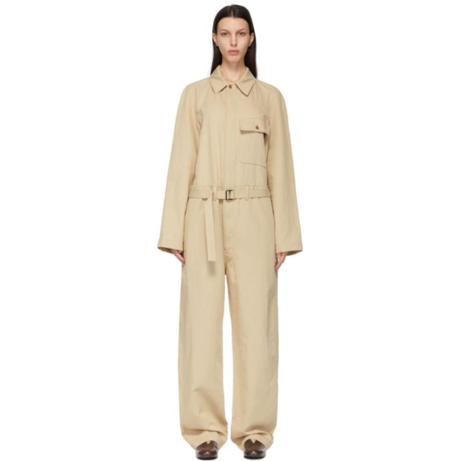日本売り出し ルメール Lemaire レディース オールインワン ジャンプスーツ ワンピース ドレス Beige Cotton Linen Jumpsuit Blonde Beige お得なセット価格 Www Superavila Com