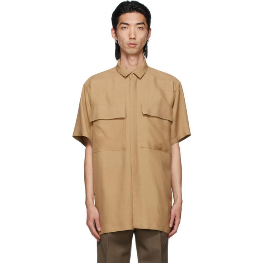 女性が喜ぶ 半袖シャツ フィアオブゴッド God Of Fear メンズ Camel Shirt Sleeve Short Crepe Tan トップス 半袖シャツ メンズ God Of Fear フィアオブゴッド トップス シャツ カジュアルシャツ Www Solidarite Numerique Fr