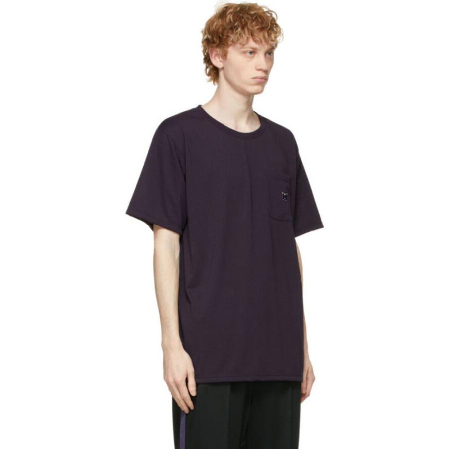日本限定モデル Needles ニードルズ Tシャツ メンズ トップス ニードルズ Needles メンズ Tシャツ トップス Purple Logo T Shirt Purple Tシャツ カットソー Headshotsbar Com