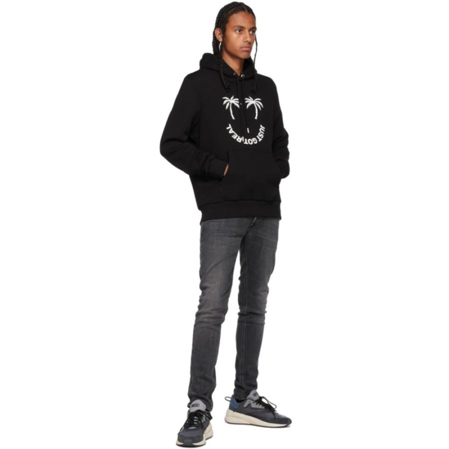 最大の割引 Black Hoodie Print Palm Black トップス パーカー メンズ Diesel ディーゼル トップス メンズ パーカー ディーゼル Diesel トップス Meorboston Org