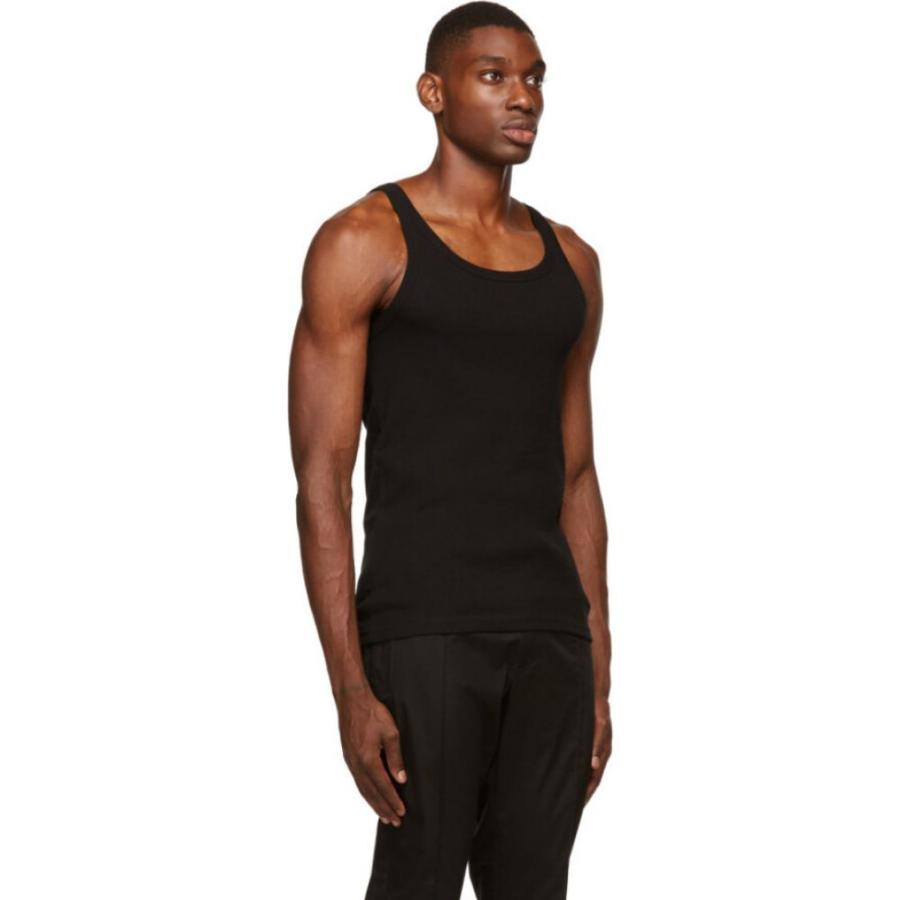 高品質の激安 タンクトップ ドルチェ ガッバーナ Gabbana Dolce ドルチェ ガッバーナ Black Top Tank Marcello Black トップス タンクトップ メンズ Gabbana Dolce トップス