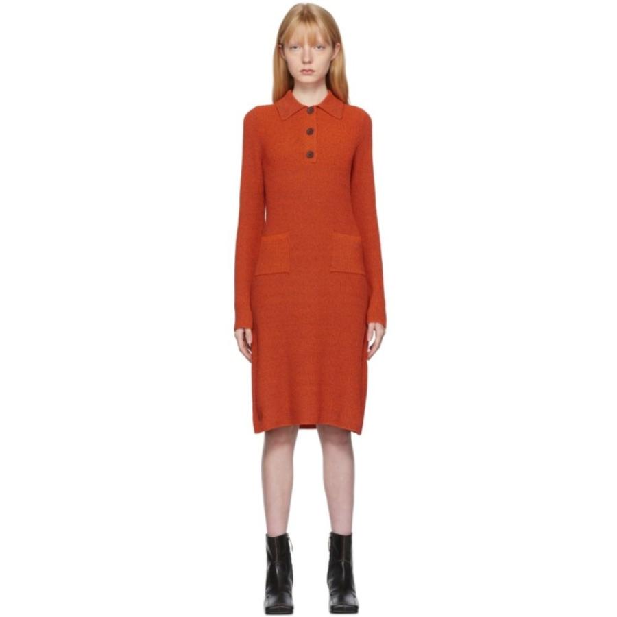 専門ショップ ワンピース レディース Studios Acne ストゥディオズ アクネ レディース ワンピース ストゥディオズ アクネ Studios Acne ポロ Red Flou Dress Polo Kaida Knit Red ワンピース ドレス ワンピース チュニック
