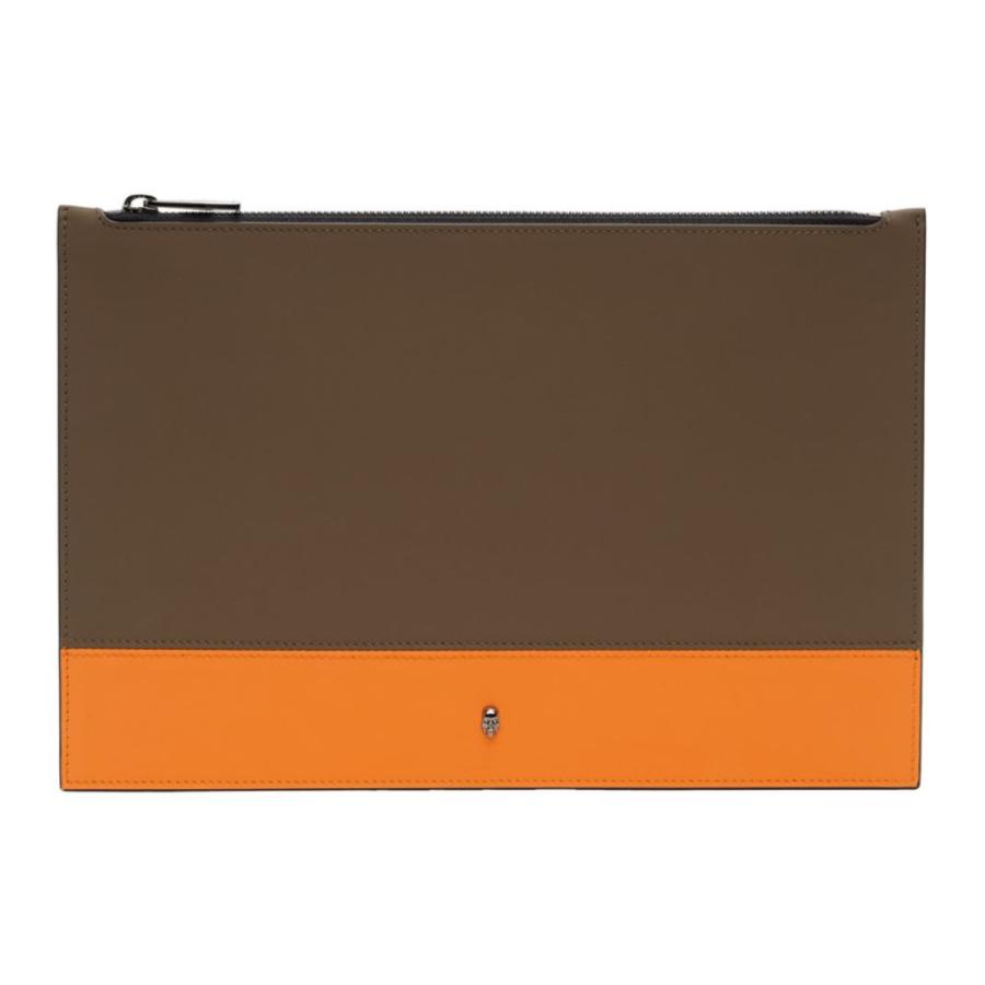 史上一番安い アレキサンダー Mcqueen Alexander マックイーン Fango Orange Pouch Zip Flat Orange Khaki Exclusive Ssense バッグ クラッチバッグ メンズ Mcqueen Alexander マックイーン アレキサンダー バッグ Pharmapathway Com