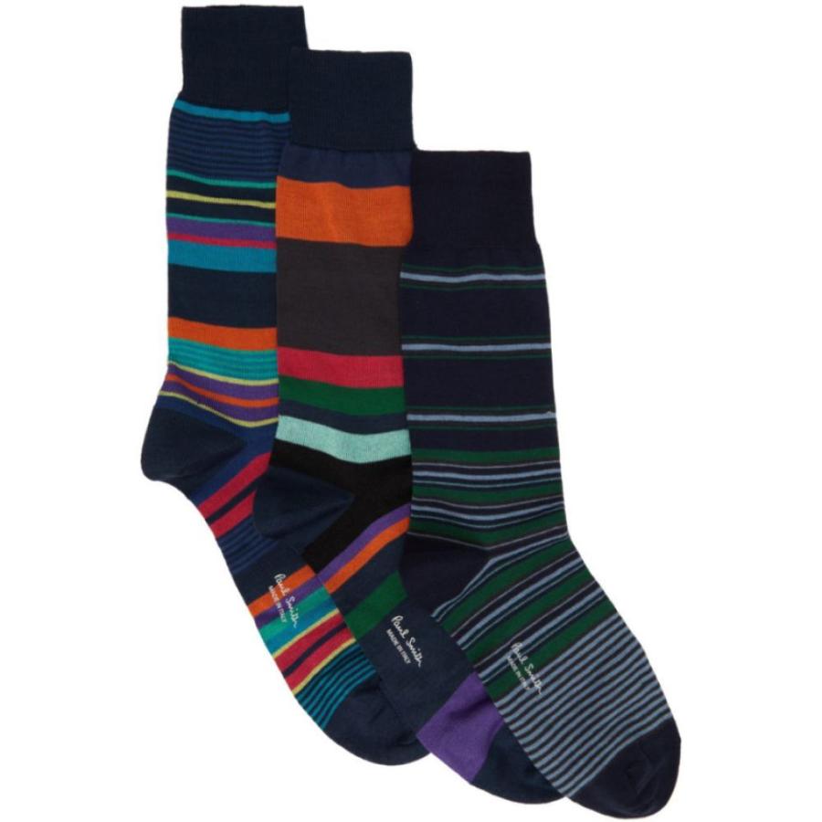 最安価格 Smith Paul ポールスミス Navy Socks Striped Assorted Four Pack インナー 下着 ソックス メンズ Smith Paul ポールスミス インナー 下着 メンズ ソックス 靴下 Itse Edu Co
