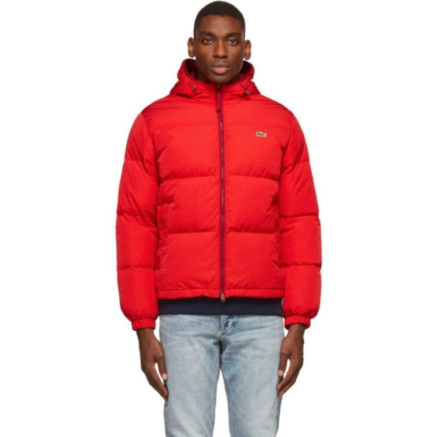 芸能人愛用 アウター ダウン 中綿ジャケット メンズ Lacoste ラコステ アウター メンズ ダウン 中綿ジャケット ラコステ Lacoste Red Red Jacket Puffer Lightweight Down コート アウター Rankinengineering Com