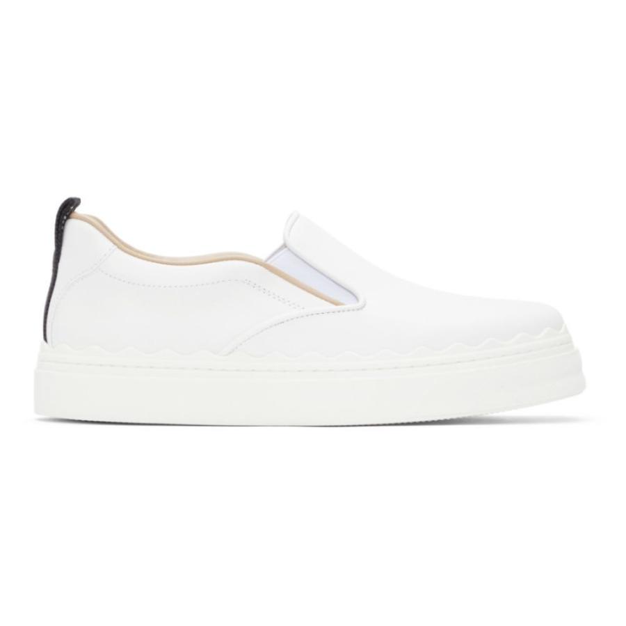 上質で快適 レディース Chloe クロエ シューズ 靴 レディース スリッポン フラット クロエ Chloe スリッポン フラット White Sneakers Slip On Lauren White シューズ 靴 スニーカー シューズ Smssvg Org