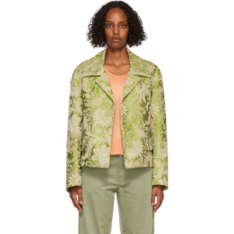 ドリス ヴァン ノッテン Dries Van Noten レディース ジャケット アウター Green Jacquard Paisley Jacket Green Againstmetal Com Ar