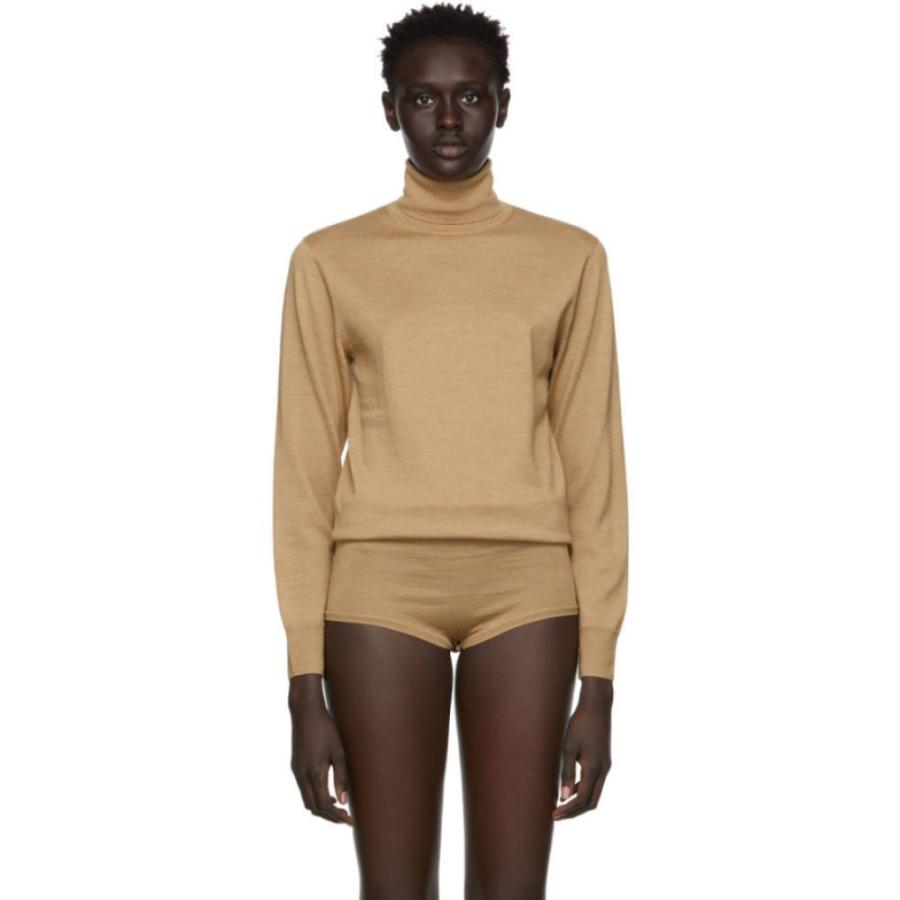 偉大な Van Dries Noten Camel Bodysuit Turtleneck Wool インナー 下着 タートルネック ボディースーツ レディース Noten Van Dries ノッテン ヴァン ドリス ボディースーツ ノッテン ヴァン ドリス 下着 靴下 部屋着 Albinofoundation Org