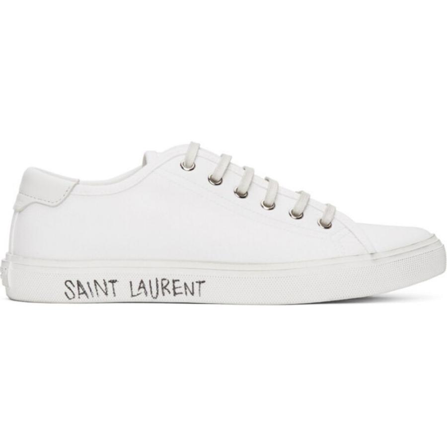 サンローラン Saint Laurent メンズ スニーカー シューズ 靴 White Canvas Malibu Sneakers Optic White Hc m フェルマート エフ Fermart Ef 通販 Yahoo ショッピング