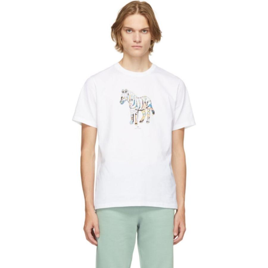 ポールスミス Ps By Paul Smith メンズ Tシャツ トップス White Zebra Print T Shirt White Hc m フェルマート エフ Fermart Ef 通販 Yahoo ショッピング