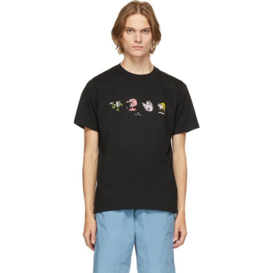 大注目 ポールスミス Smith Paul By Ps Tシャツ Black T Shirt Print Line Up Black トップス Tシャツ メンズ Smith Paul By Ps ポールスミス トップス メンズ Tシャツ カットソー Www Reinnec Cl