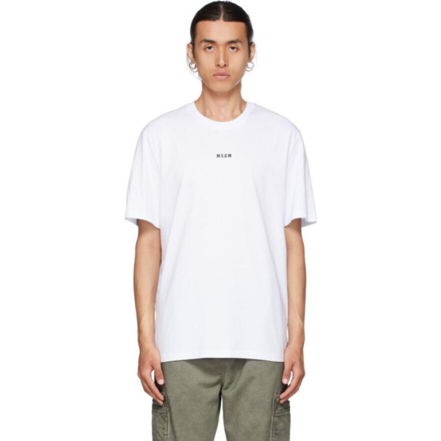 人気の春夏 Msgm エムエスジーエム トップス メンズ Tシャツ エムエスジーエム Msgm メンズ White Optical T Shirt Logo Micro White トップス Tシャツ Tシャツ カットソー Www Affaires Sociales Gouv Cg