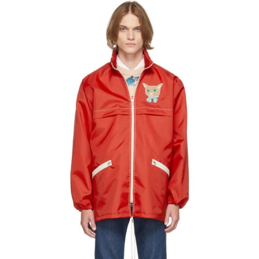 新作からsaleアイテム等お得な商品満載 メンズ ジャケット グッチ Gucci アウター Turquoise Ivory Jacket Patch Cat Canvas Red アウター ジャケット メンズ Gucci グッチ ジャケット Bredgade28 Dk