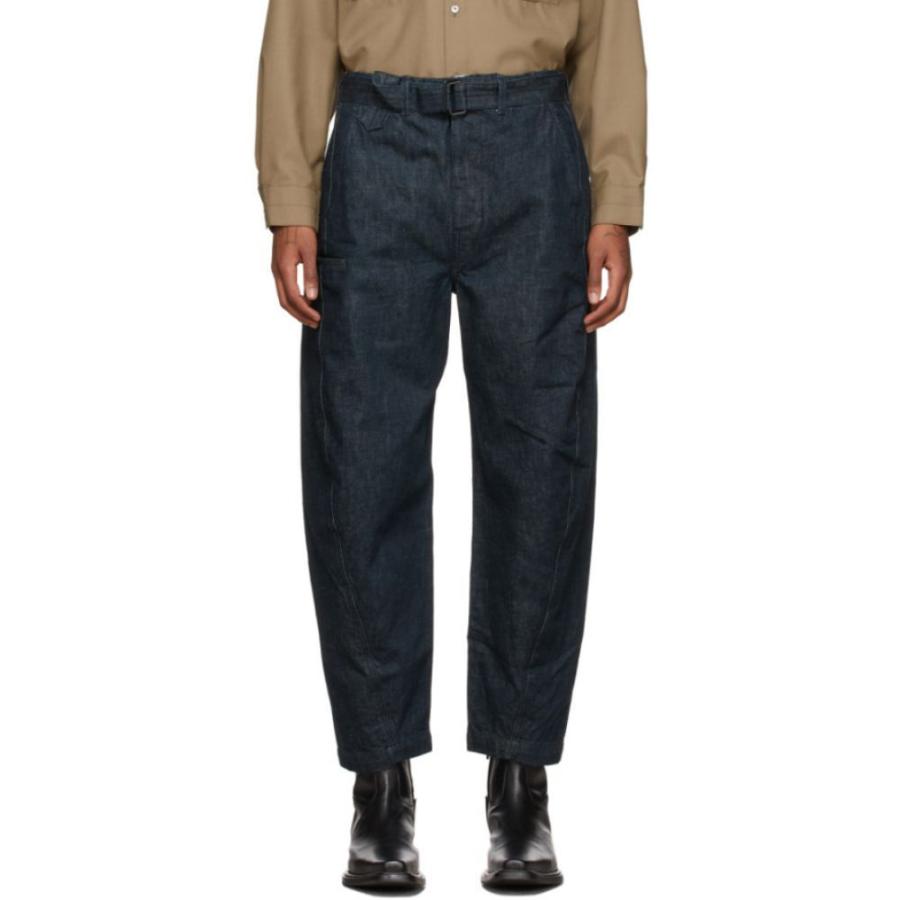 高評価 ボトムス パンツ メンズ ジーンズ デニム ルメール Lemaire ルメール Indigo Denim Trousers Twisted Denim Navy ボトムス パンツ ジーンズ デニム メンズ Lemaire ボトムス パンツ Originalblocos Com Br