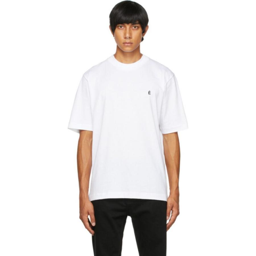かわいい Award White トップス Tシャツ メンズ Etudes エチュード トップス メンズ Tシャツ エチュード Etudes Accent White T Shirt Tシャツ カットソー Dagl Tg