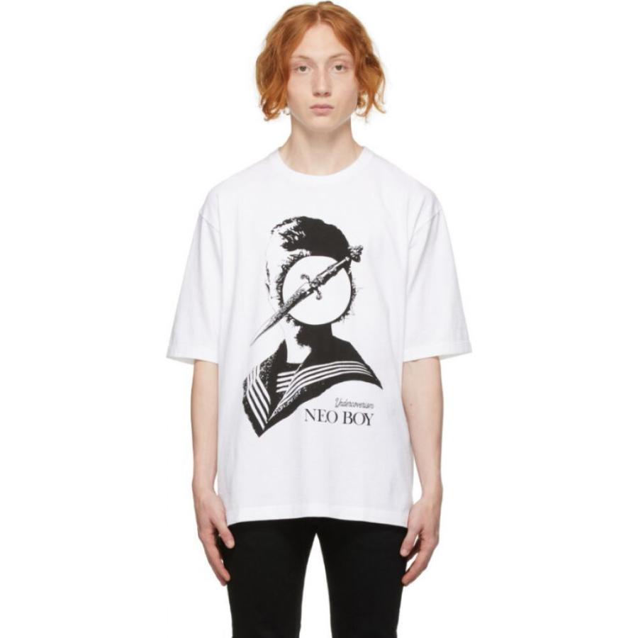楽天スーパーセール Neo White トップス Tシャツ メンズ Undercoverism アンダーカバー トップス メンズ Tシャツ アンダーカバー Undercoverism Boy White T Shirt Tシャツ カットソー