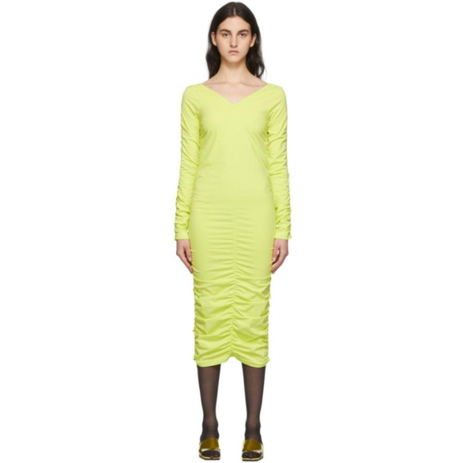 ヘルムート ラング Helmut Lang レディース ワンピース ワンピース ドレス Green Ruched Dress Acid Lime Hc f フェルマート エフ Fermart Ef 通販 Yahoo ショッピング