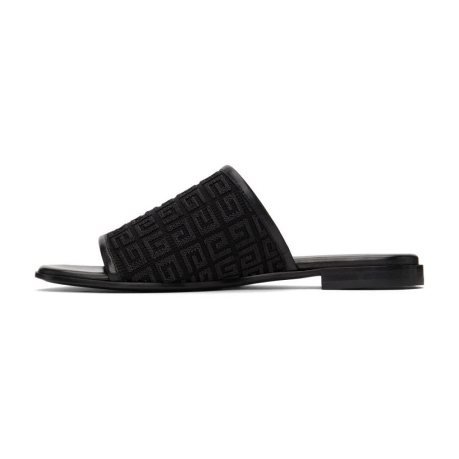 ジバンシー Givenchy レディース サンダル・ミュール フラット シューズ・靴 Black 4G Mule Flat Sandals Black