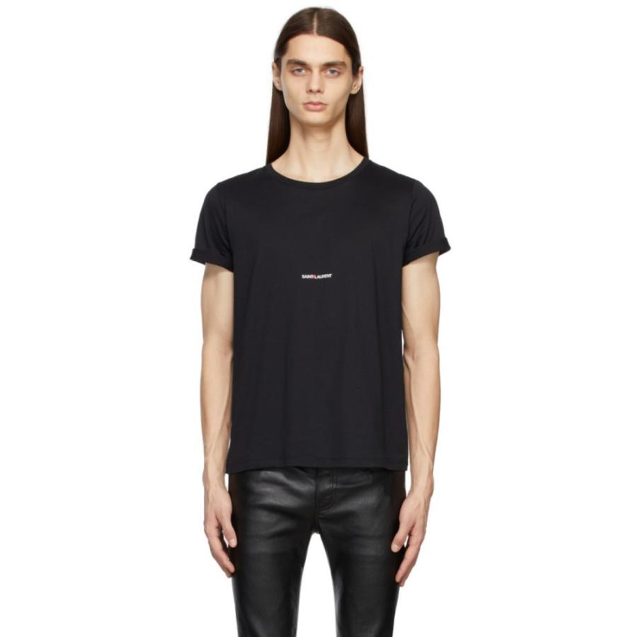 サンローラン Saint Laurent メンズ Tシャツ トップス Black Classic Rive Gauche Logo T Shirt Black Hc m フェルマート エフ Fermart Ef 通販 Yahoo ショッピング