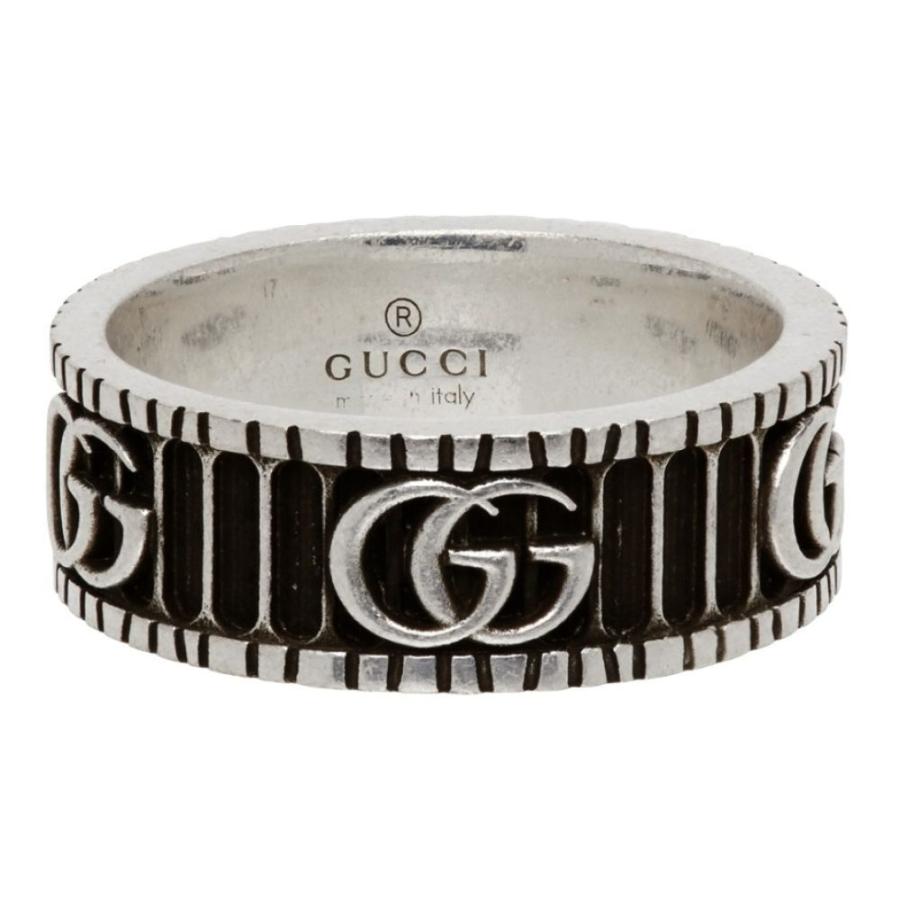 グッチ Gucci メンズ 指輪 リング ジュエリー アクセサリー Silver Black Double G Ring Black Hc m フェルマート エフ Fermart Ef 通販 Yahoo ショッピング