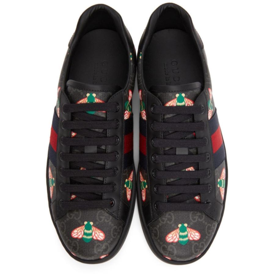 10 Off グッチ Gucci メンズ スニーカー シューズ 靴 Black Gg Bee Print Ace Sneakers Multicolor Black スニーカー サイズ Uk7 It41 Www Oroagri Eu