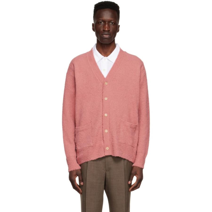 お待たせ オーラリー Auralee メンズ カーディガン カーディガン トップス Pink Cotton Cardigan トップス メンズファッション Pink