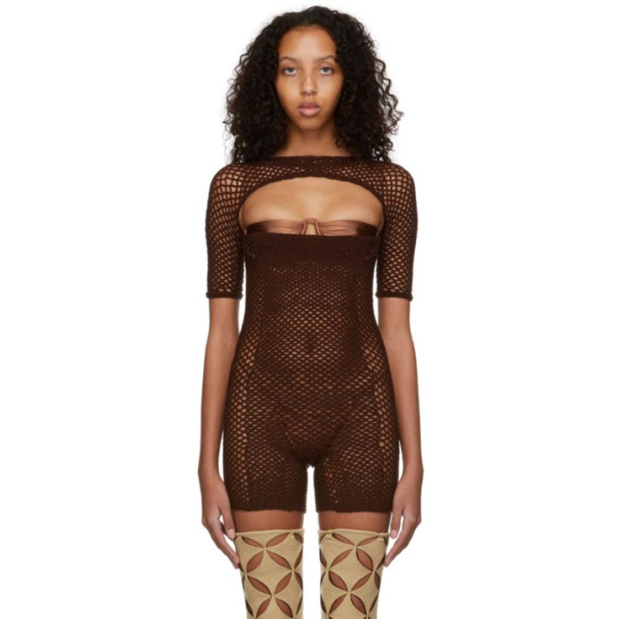 人気の春夏 ボールダー イサ Boulder Isa ボディースーツ Brown Bodysuit Gradient Crochet Brown Exclusive Ssense インナー 下着 ボディースーツ レディース Boulder Isa ボールダー イサ レディース 下着 靴下 部屋着 Swroellinghausen De