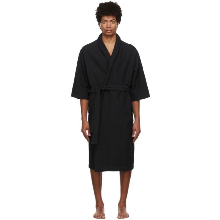 フィアオブゴッド Fear Of God ファッション メンズ ガウン バスローブ メンズ 七分袖 メンズファッション インナー 下着 Black Three Quarter Sleeve Robe Black Hc 2217m フェルマート エフ Fermart Ef クリアランス安い