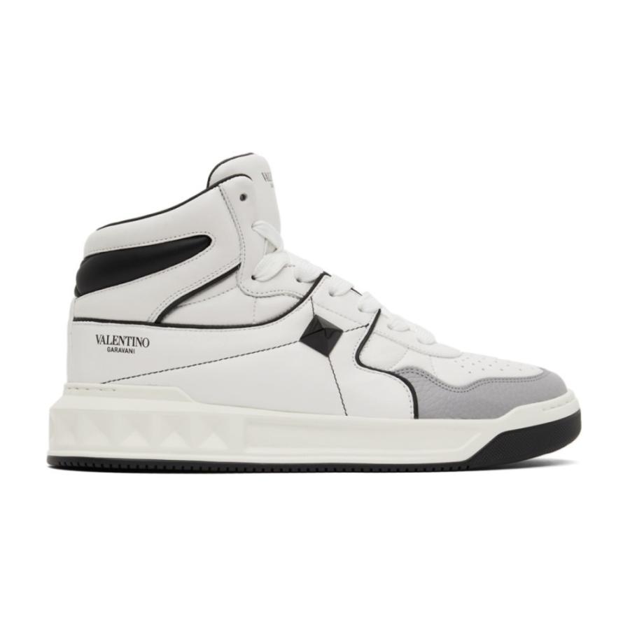 メンズファッション 再 14入荷 ヴァレンティノ Valentino Garavani メンズ スニーカー シューズ 靴 White Grey Nappa One Stud Sneakers White Black Pastel Grey 9dhpdarnbp Tritop Com Br
