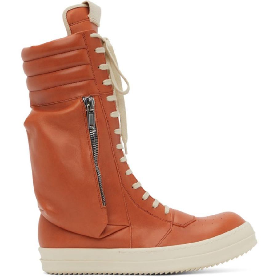 メンズファッション 全3色 黒 赤 ベージュ リック オウエンス Rick Owens メンズ スニーカー シューズ 靴 Orange Cargobasket Sneakers Orange Milk Le5c6uxrmk Wrestlesquare Com