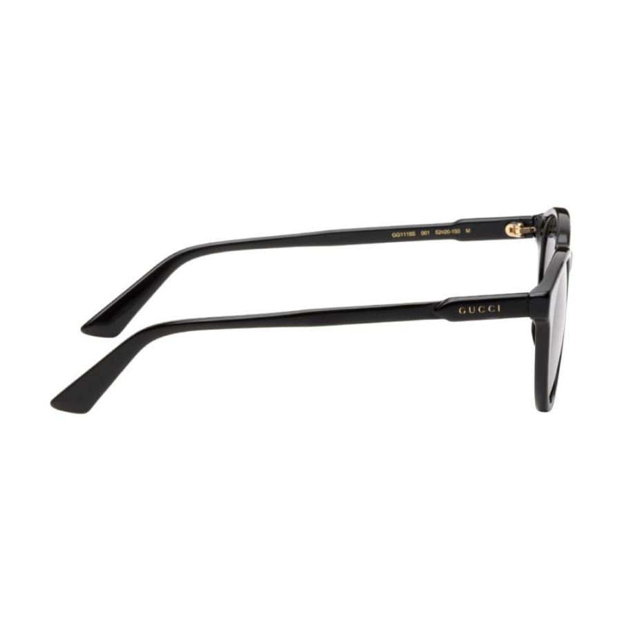 人気特価 グッチ Gucci Black Sunglasses Round Black ラウンド メガネ サングラス メンズ サングラス サイズ Onesize Soltanefelezyab Com