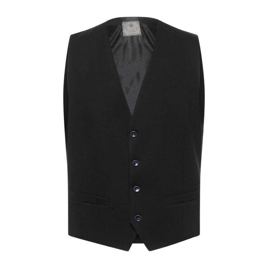 ALESSANDRO GILLES アレッサンドロ ジレ ベスト・ジレ メンズアレッサンドロ ジレ ALESSANDRO GILLES メンズ ベスト・ジレ スーツ トップス Suit vests Black