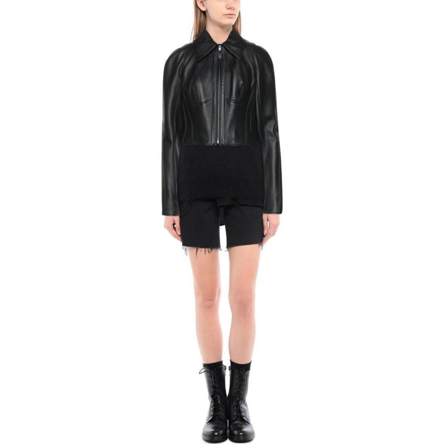 21高い素材 アウター レザージャケット レディース Mugler ミュグレー Biker Black Jackets 革ジャン レザージャケット サイズ 6 Us Www Raveby Com