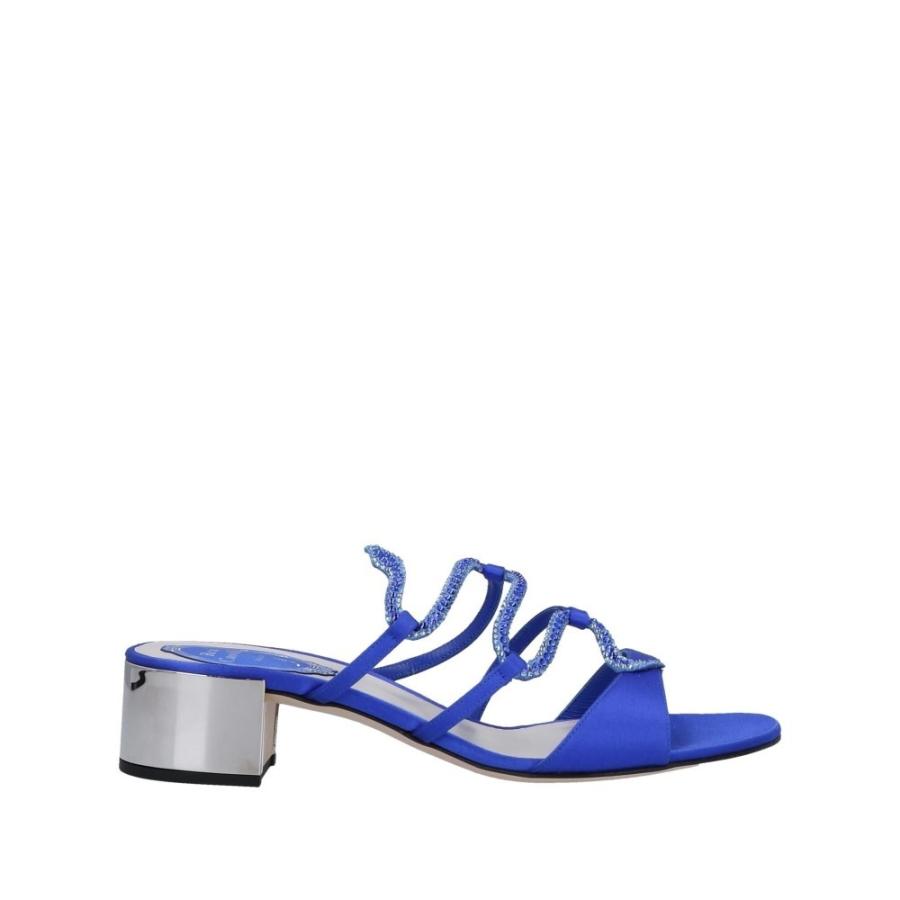 速くおよび自由な CAOVILLA RENE' カオヴィラ レネ レディース blue Bright Sandal シューズ・靴 サンダル・ミュール サンダル