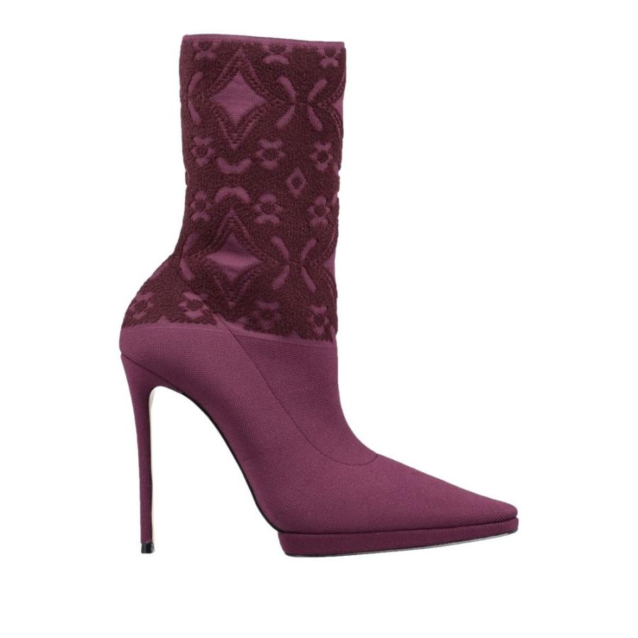 21福袋 レディース Casadei カサディ シューズ 靴 レディース ブーツ カサディ Casadei ブーツ Purple Deep Boot Ankle シューズ 靴 ショートブーツ ブーツ