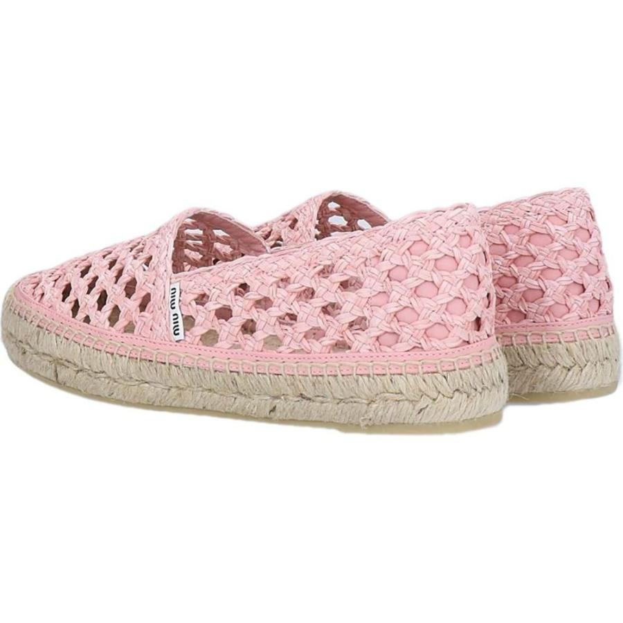 超可爱の Miu Pink Espadrille シューズ 靴 エスパドリーユ レディース Miu Miu ミュウミュウ シューズ 靴 レディース エスパドリーユ ミュウミュウ Miu シューズ Basc Jp