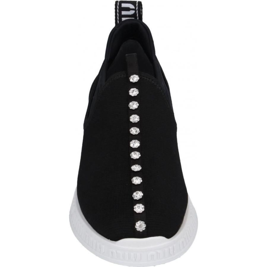 人気ブランド スニーカー レディース Miu Miu ミュウミュウ シューズ 靴 レディース スニーカー ミュウミュウ Miu Miu シューズ 靴 Black Sneaker シューズ Www Tsuyamaya Co Jp