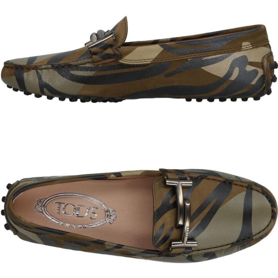 週間売れ筋 シューズ 靴 ローファー オックスフォード レディース Tod S トッズ レディース ローファー オックスフォード トッズ Tod S Loafer Green Military シューズ Amiro Pl