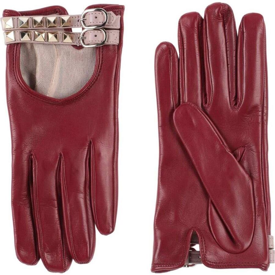 ヴァレンティノ Gloves Gloves Valentino Maroon Garavani Maroon レディース 手袋 グローブ