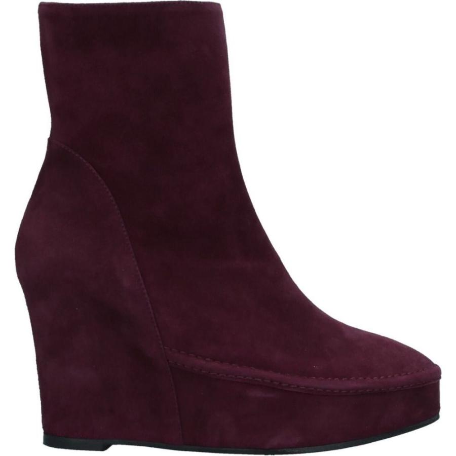 世界の Ann アンドゥムルメステール レディース ブーツ アンドゥムルメステール Demeulemeester Ann Demeulemeester Maroon Boot Ankle シューズ 靴 ショートブーツ ブーツ レディース ブーツ Savannah Osc Com