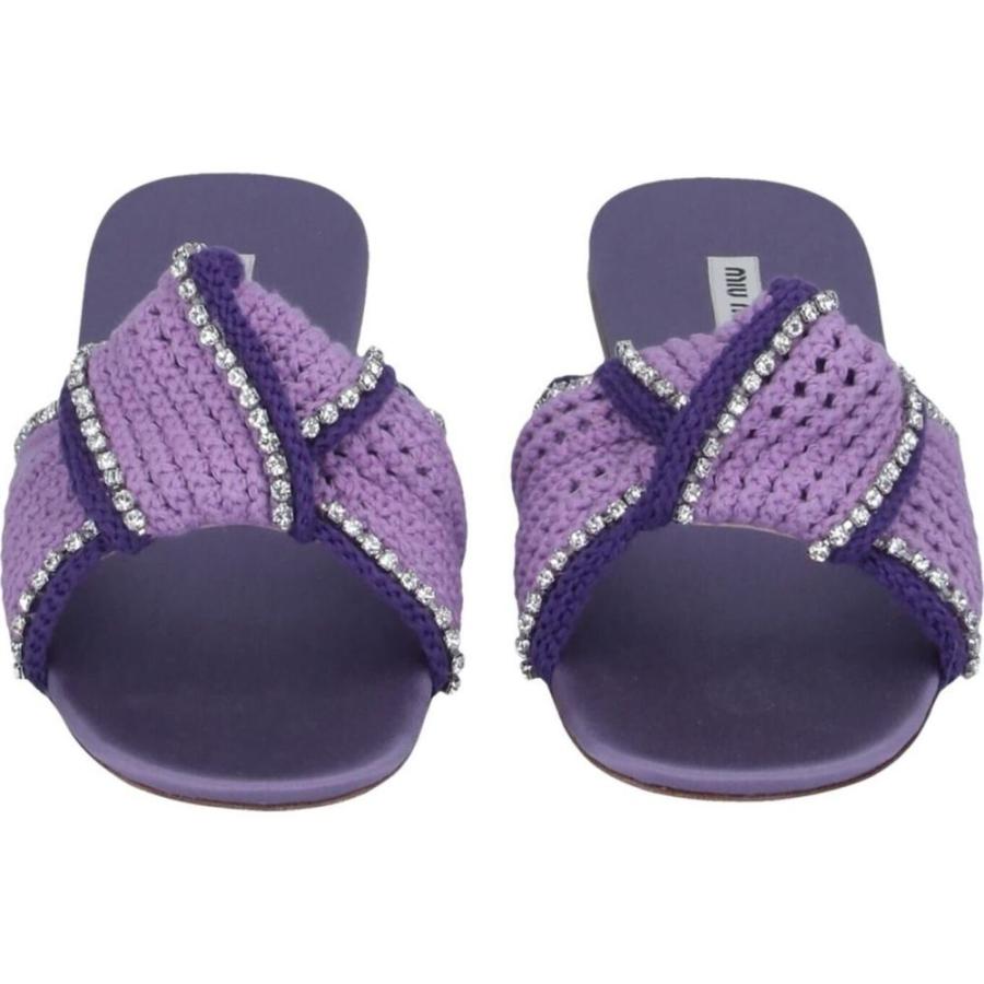 流行 Lilac Sandal シューズ 靴 サンダル ミュール レディース Miu Miu ミュウミュウ レディース サンダル ミュール ミュウミュウ Miu Miu サンダル ミュール Www Amf46 Fr
