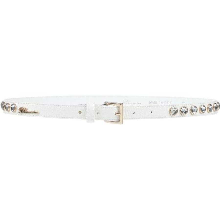 人気ブランドの新作 White Belt Thin ベルト レディース Blumarine ブルマリン ファッション小物 レディース ベルト ブルマリン Blumarine 財布 帽子 ファッション小物