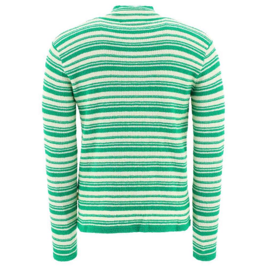 大人気 マルニ Marni メンズ ニット セーター トップス Terry Cloth Strpied Sweater Green ニット セーター サイズ It48 Baskincoffee Vicom Corp Com