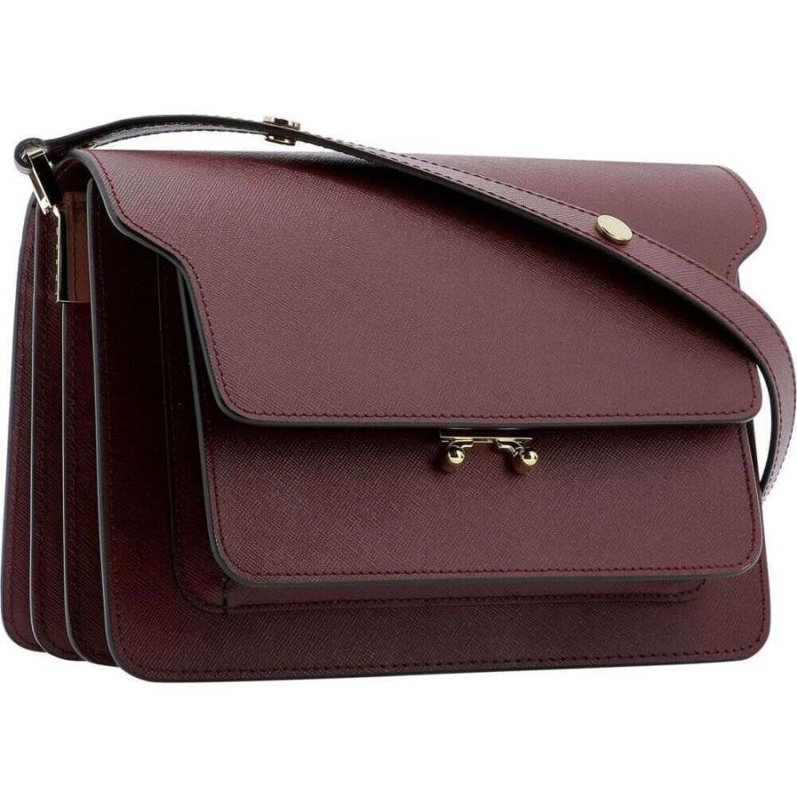 Web限定 マルニ Marni レディース ショルダーバッグ バッグ Trunk Shoulder Bag Bordeaux 安い購入 Www Mindamotorsport Com