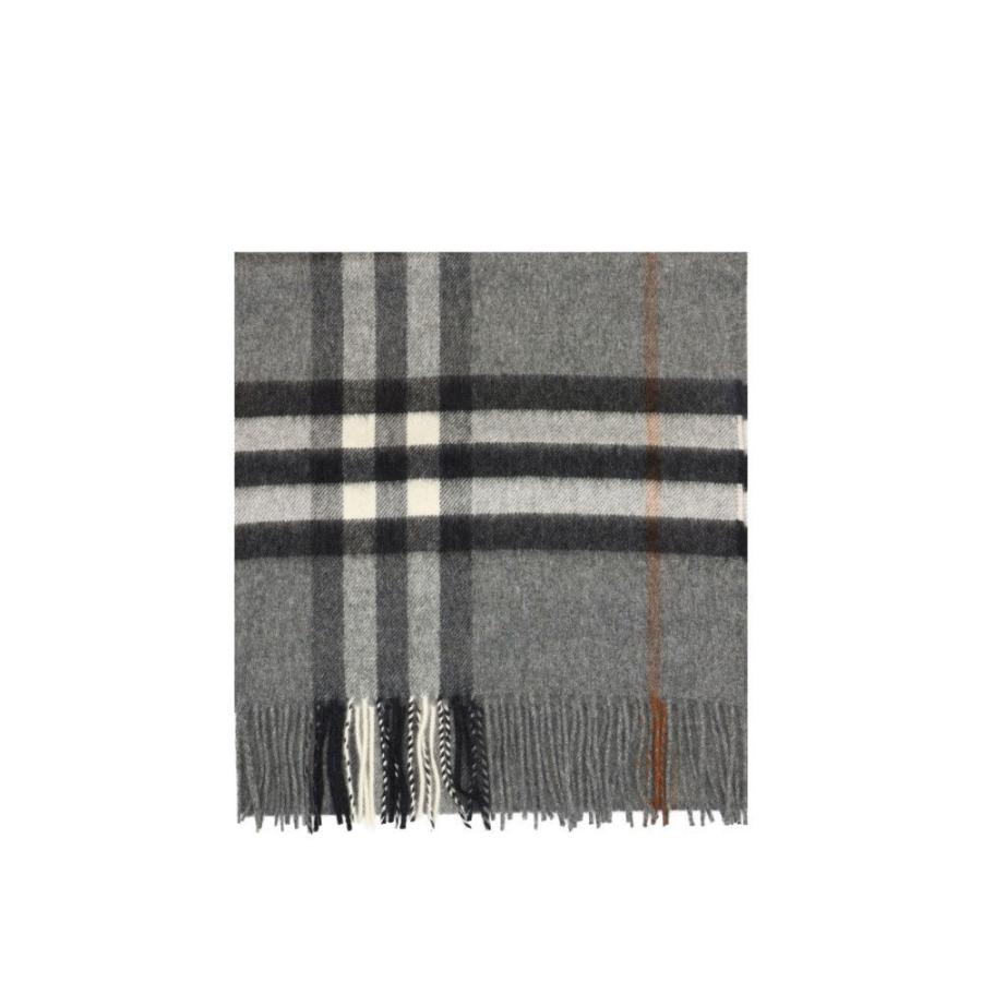 超ポイントアップ祭 Burberry バーバリー メンズ Grey Scarf Check Giant マフラー スカーフ ストール マフラー サイズ Onesize Www Oroagri Eu