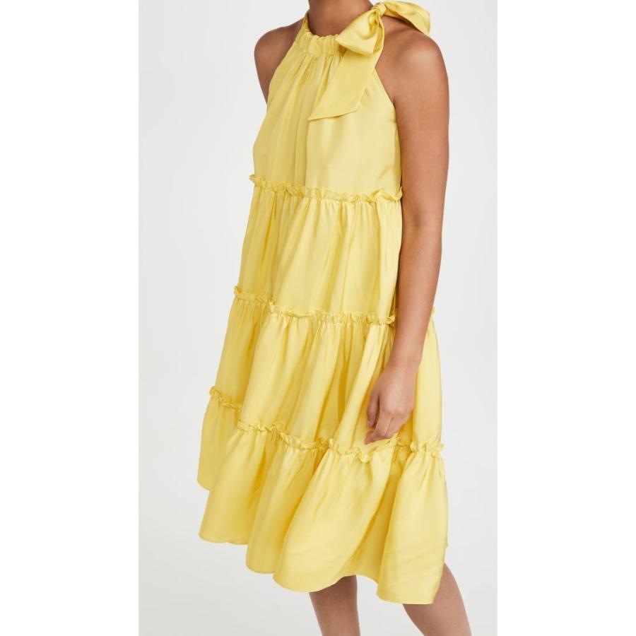 春夏新色 シンシア ローリー Cynthia Rowley レディース ワンピース ワンピース ドレス Silk Halter Dress Yellow 初回限定 Www Jolimmo Ch