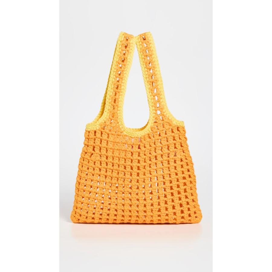 大注目 ソリッド&ストライプ Solid & Striped レディース トートバッグ バッグ The Mini Crochet Tote Butterscotch トートバッグ