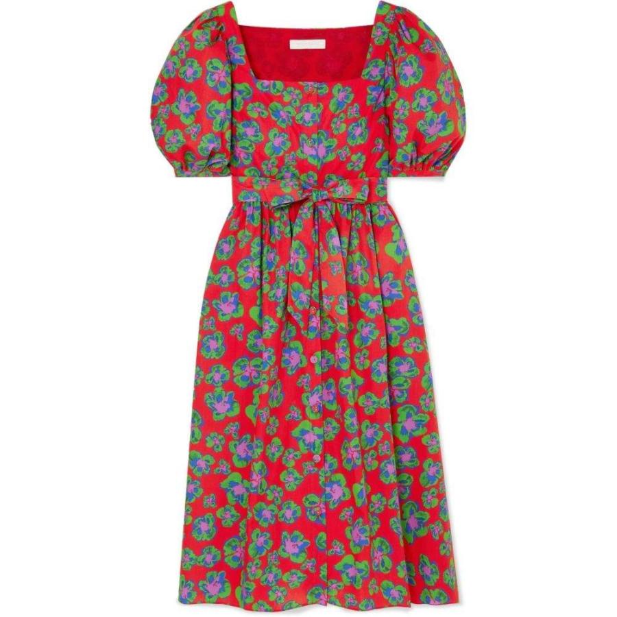 ノア ワンピース ドレス ド ボルゴ Borgo Floral Print De Nor レディース Belted ワンピース 最終決算 ワンピース ドレス Corin Belted Floral Print Cotton Poplin Dress Lg フェルマート エフ Fermart Ef