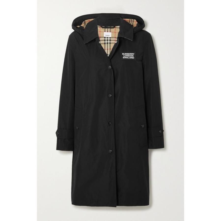 バーバリー Burberry レディース レインコート アウター Hooded Appliqued Shell Raincoat Sunnfjordror No
